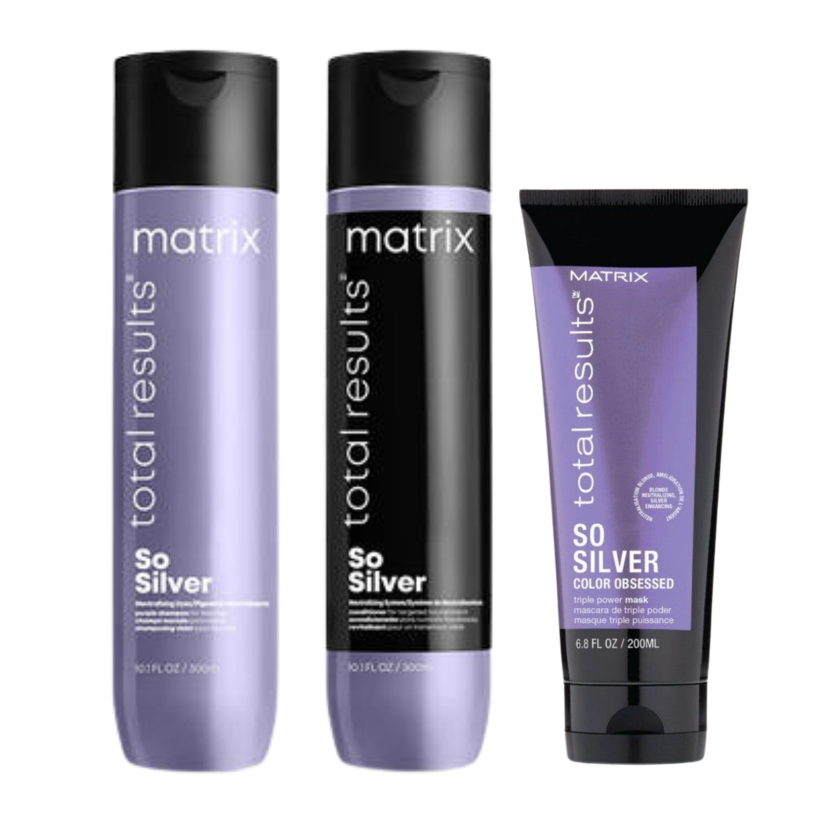 Matrix So Silver Shampoo, Conditioner, Mask Trio (new /100 % Authentic)