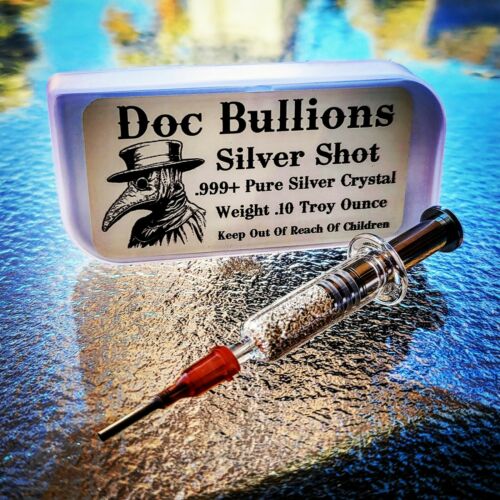 Doc Bullions Silver Crystal Shot - .999+ Pure Crystaline Silver